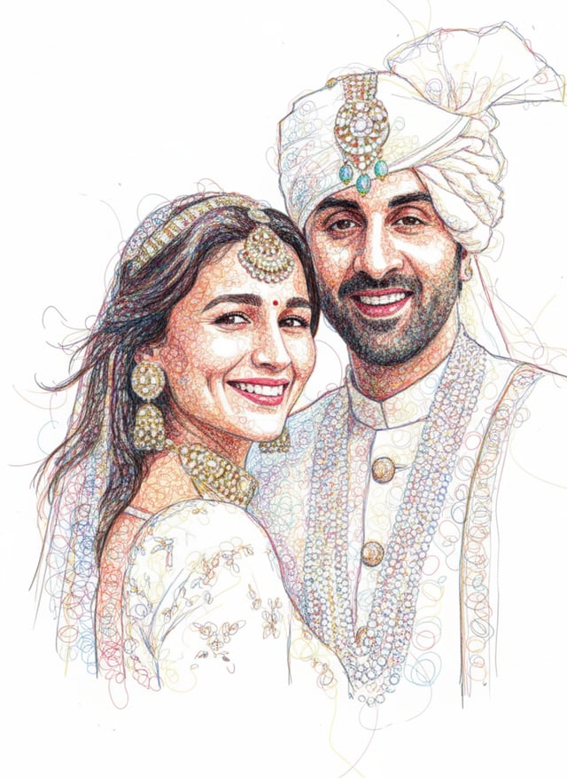 Scribble portrait example 1